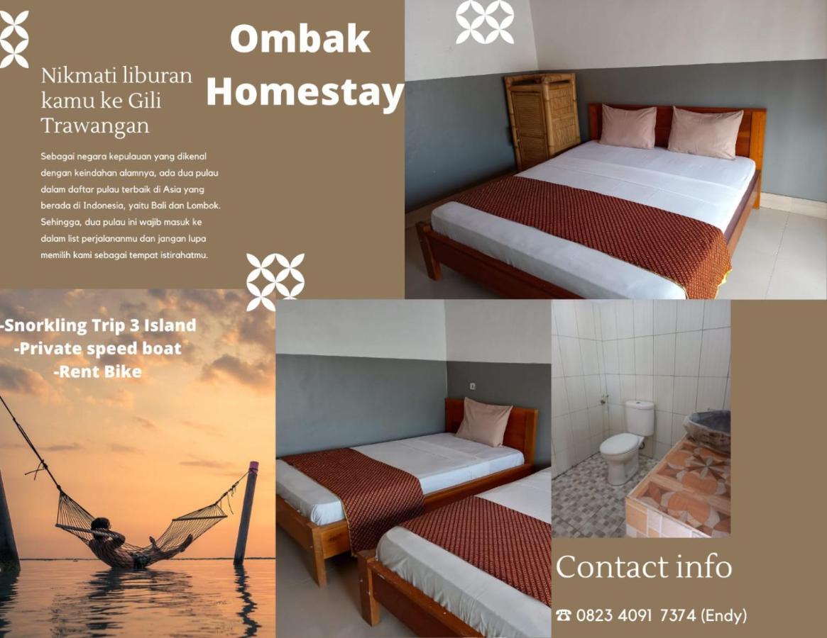 Ombak Homestay Гили Траванган Экстерьер фото